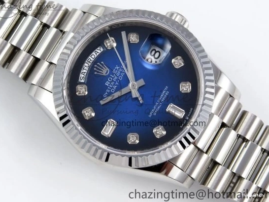 Diamonds 36 A2836 Dial on Day SS Edition Blue Date Best SS TWSF Bracelet 0411